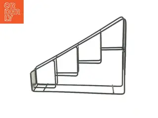 Sort metalflaskeholder til 3 flasker fra Maison Routin (str. 35x28x9 cm)