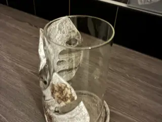 Keramik Vaser med glas kan også bruges med lys i
