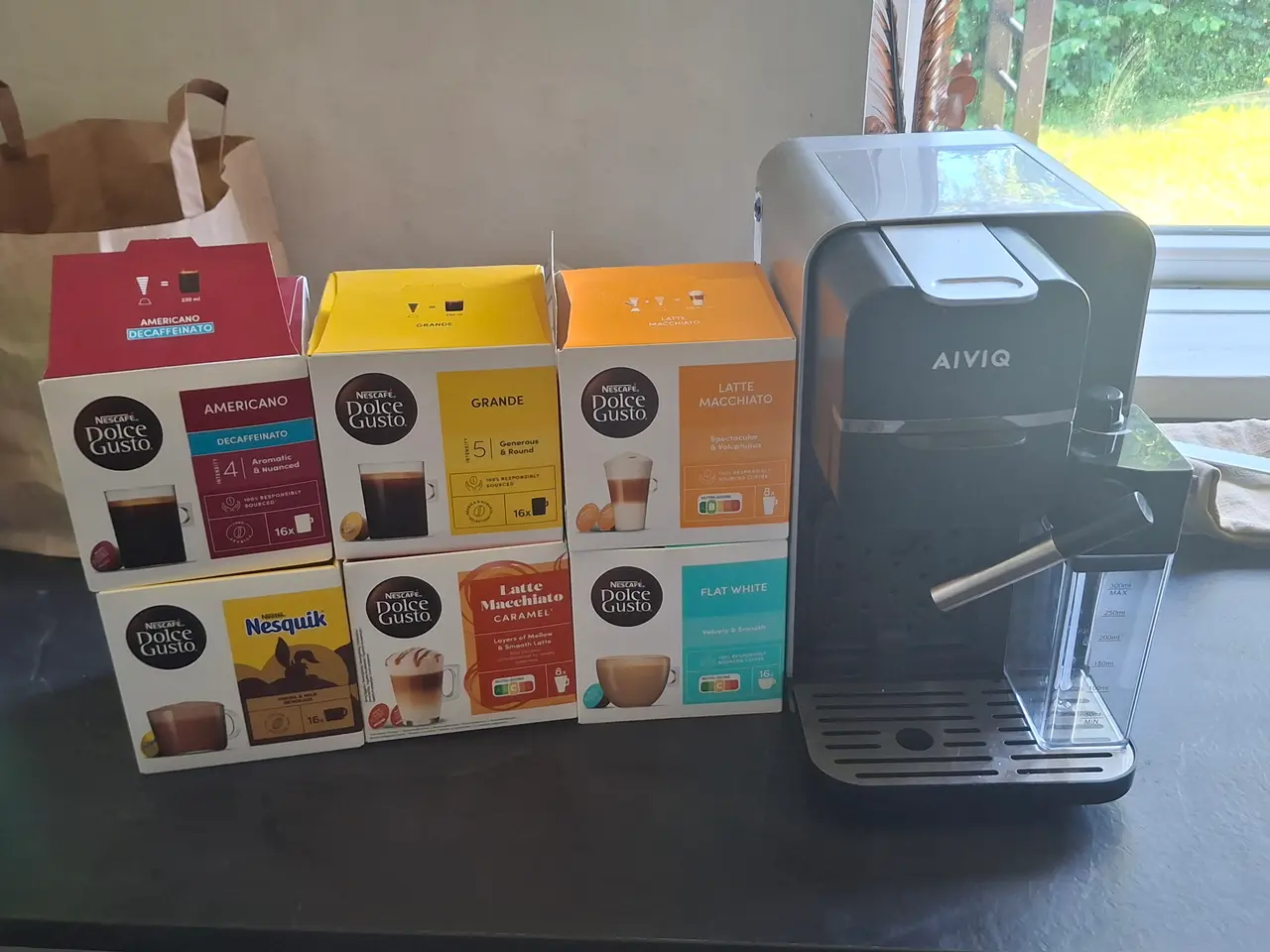 Billede 1 - Kaffemaskine til capsler med mulighed for mælkesku