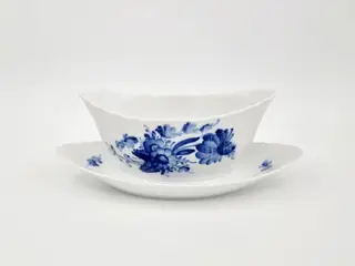 Blå Blomst Svejfet Sovseskål nr. 10-1651. sortering 1