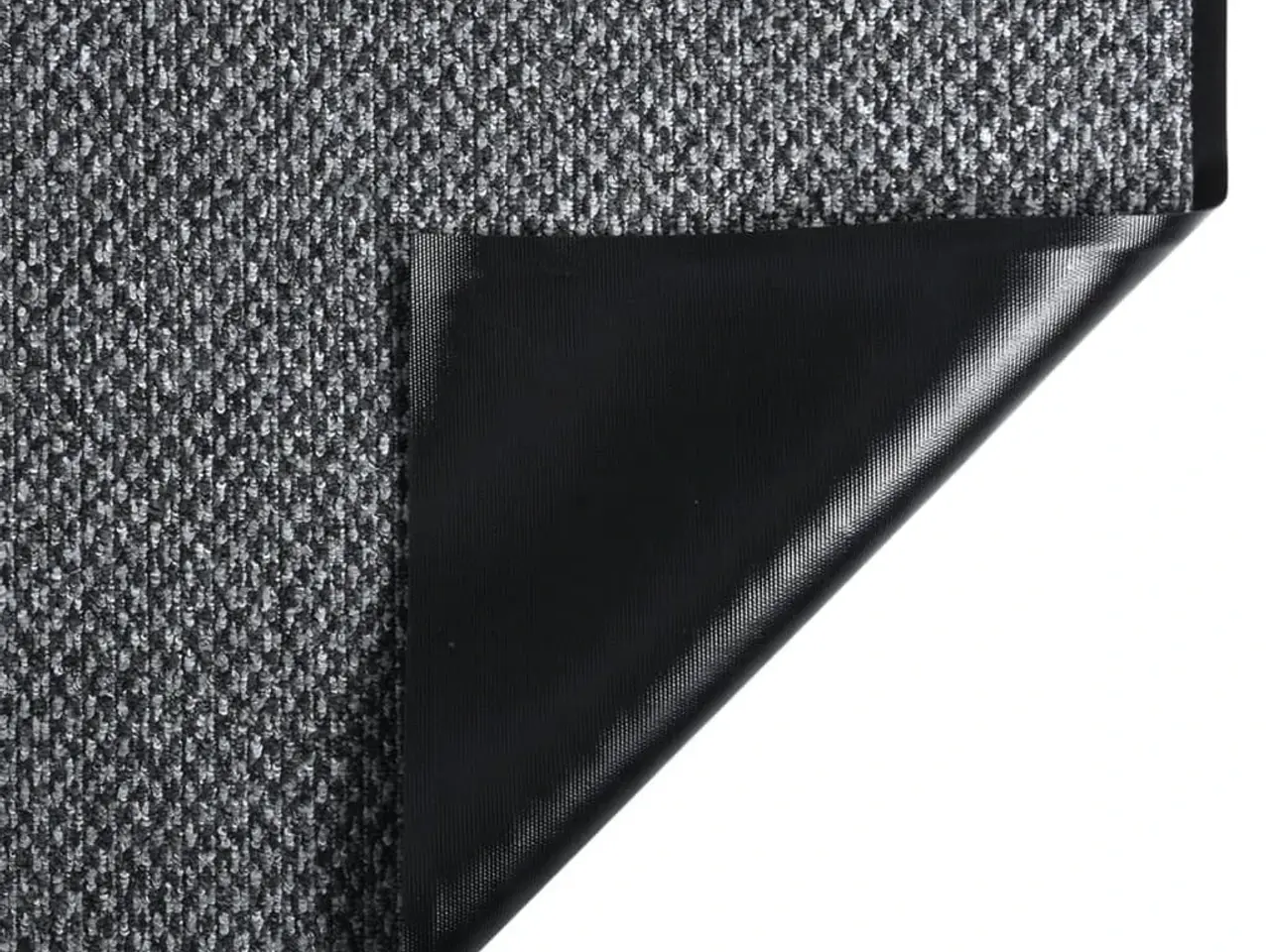 Billede 4 - Dørmåtte 90 × 150 cm - grå loop-pile med skridsikker bund