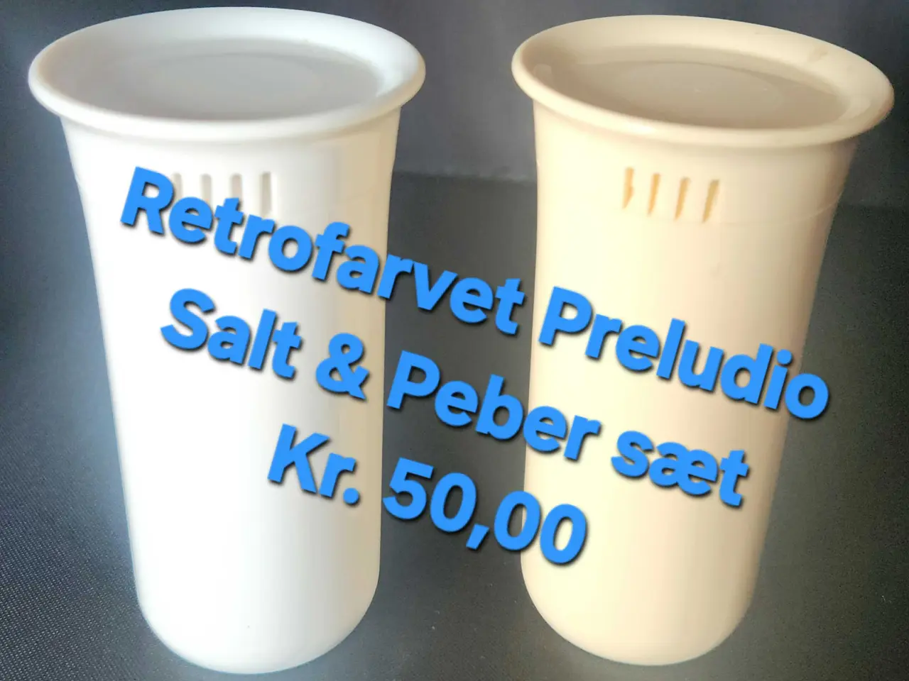 Billede 1 - Retrofarvet preludio salt & peber sæt