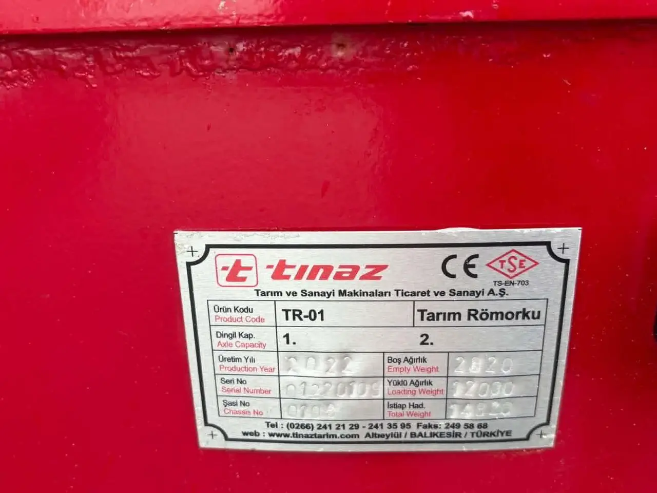 Billede 12 - Tinaz Maskintransportvogn