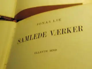 Jonas Lie: Samlede værker. 2. og 11. bind..bind