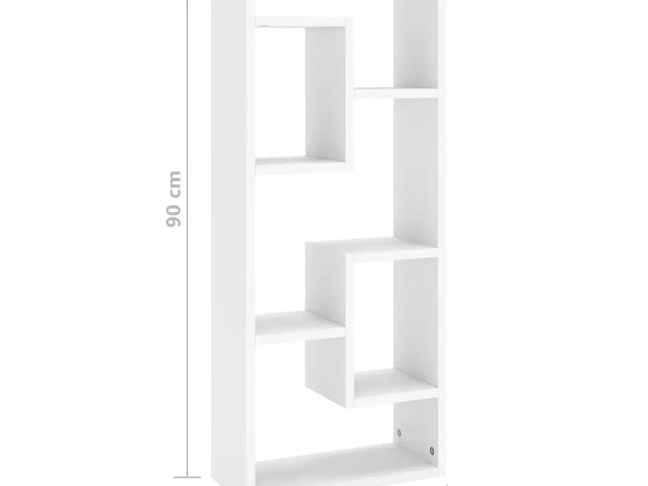 Billede 6 - Væghylde 36 × 16 × 90 cm i hvidt konstrueret træ