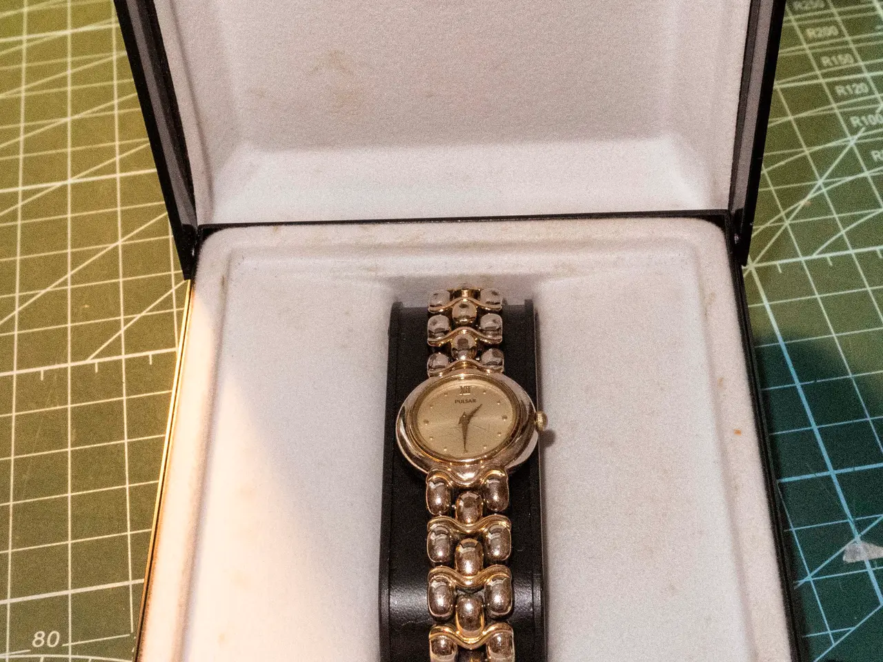 Billede 1 - Seiko Pulsar dameur - guld tonet metal med ledarm.
