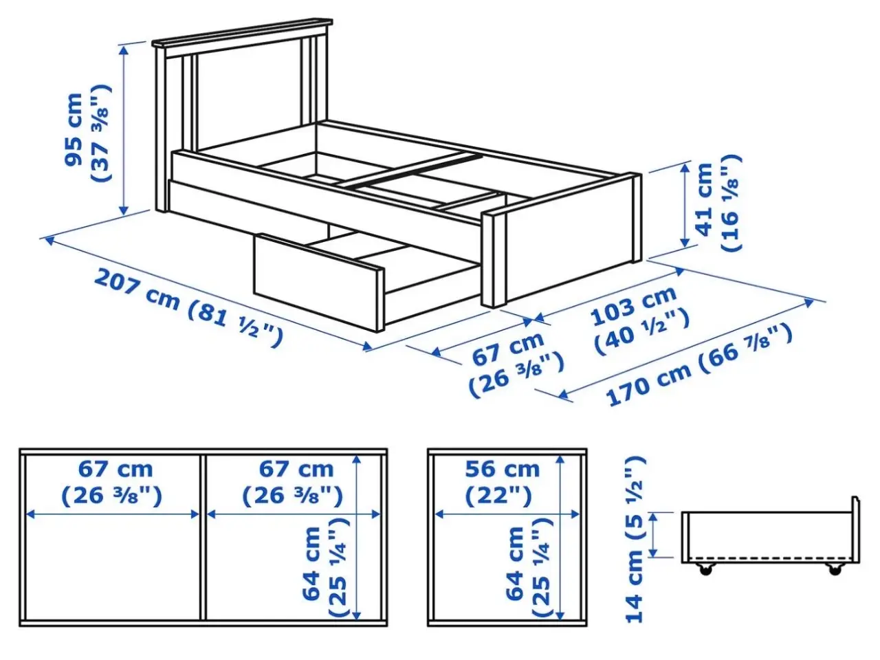 Billede 3 - Ikea sengestel