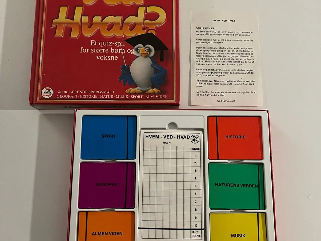 Billede 1 - Hvem ved hvad - quizspil (komplet)