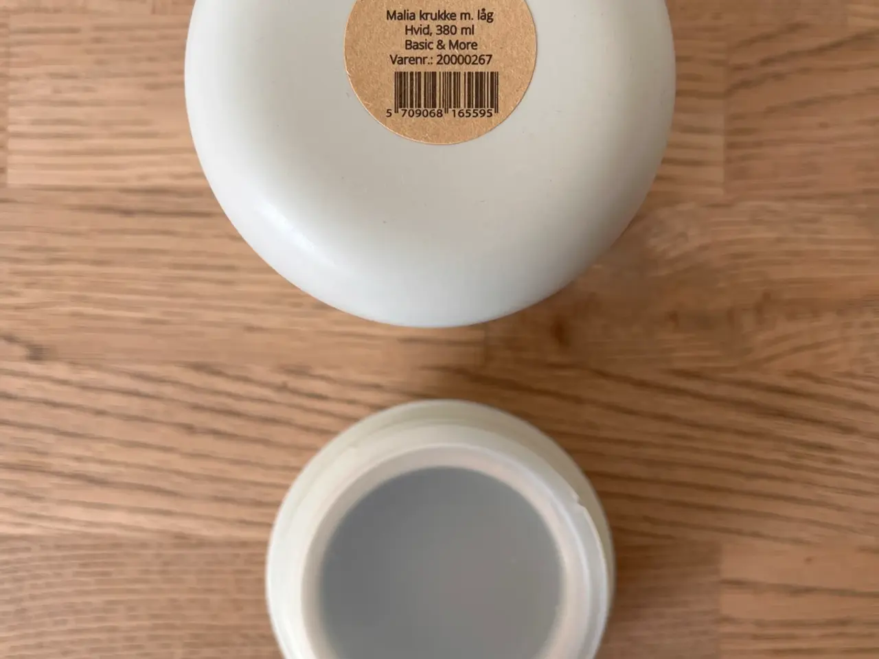 Billede 3 - Næsten ny porcelænskrukke med låg