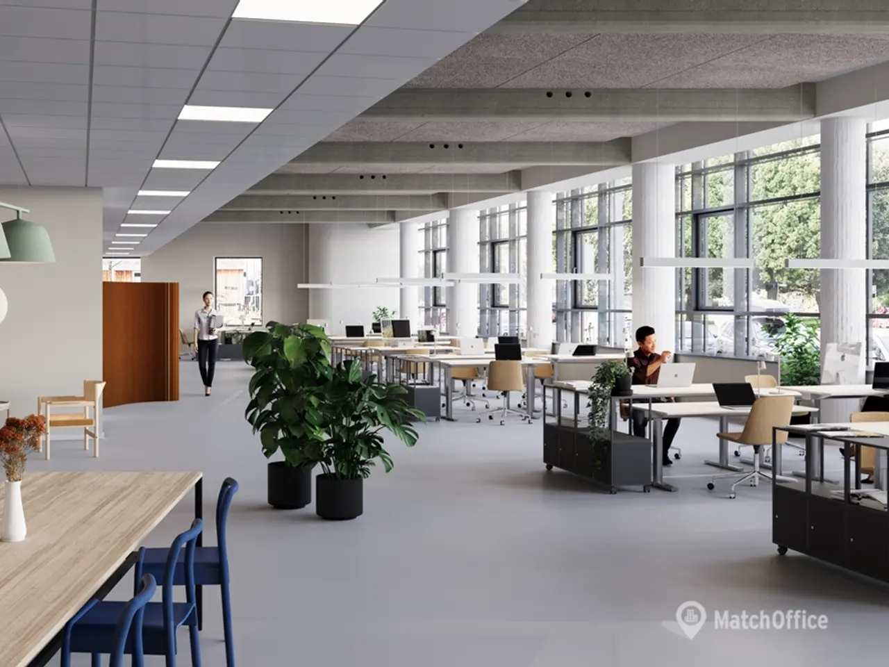Billede 4 - Indflytningsklare kontorer i gennemrenoveret fabriksbygning