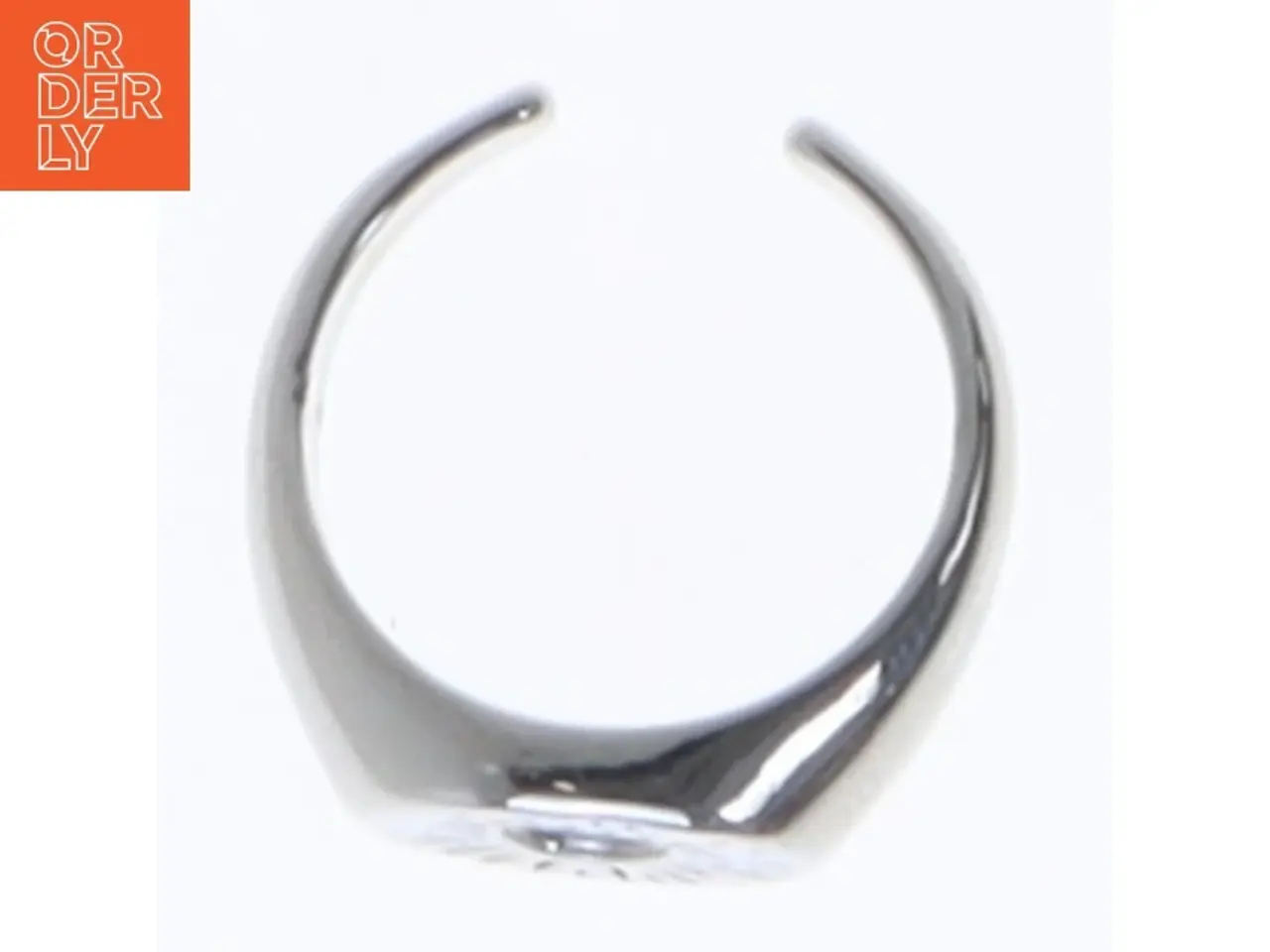 Billede 3 - To signetringe med cirkelmønster (str. 52. millimeter. 2 styk)