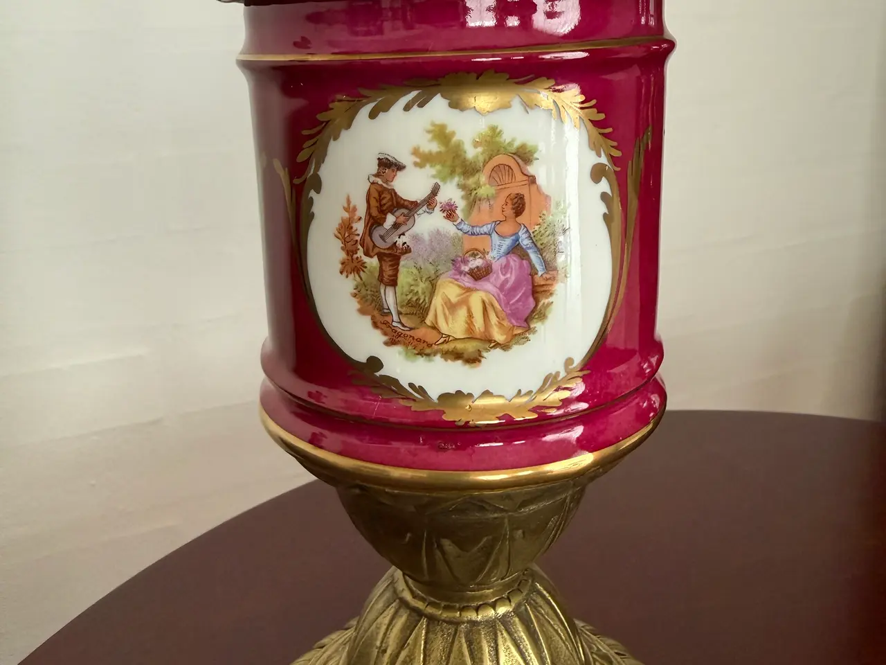 Billede 4 - Antik bordlampe