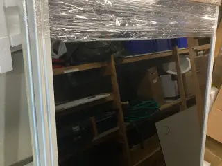 2 stk. skydedørslåger i sort glas