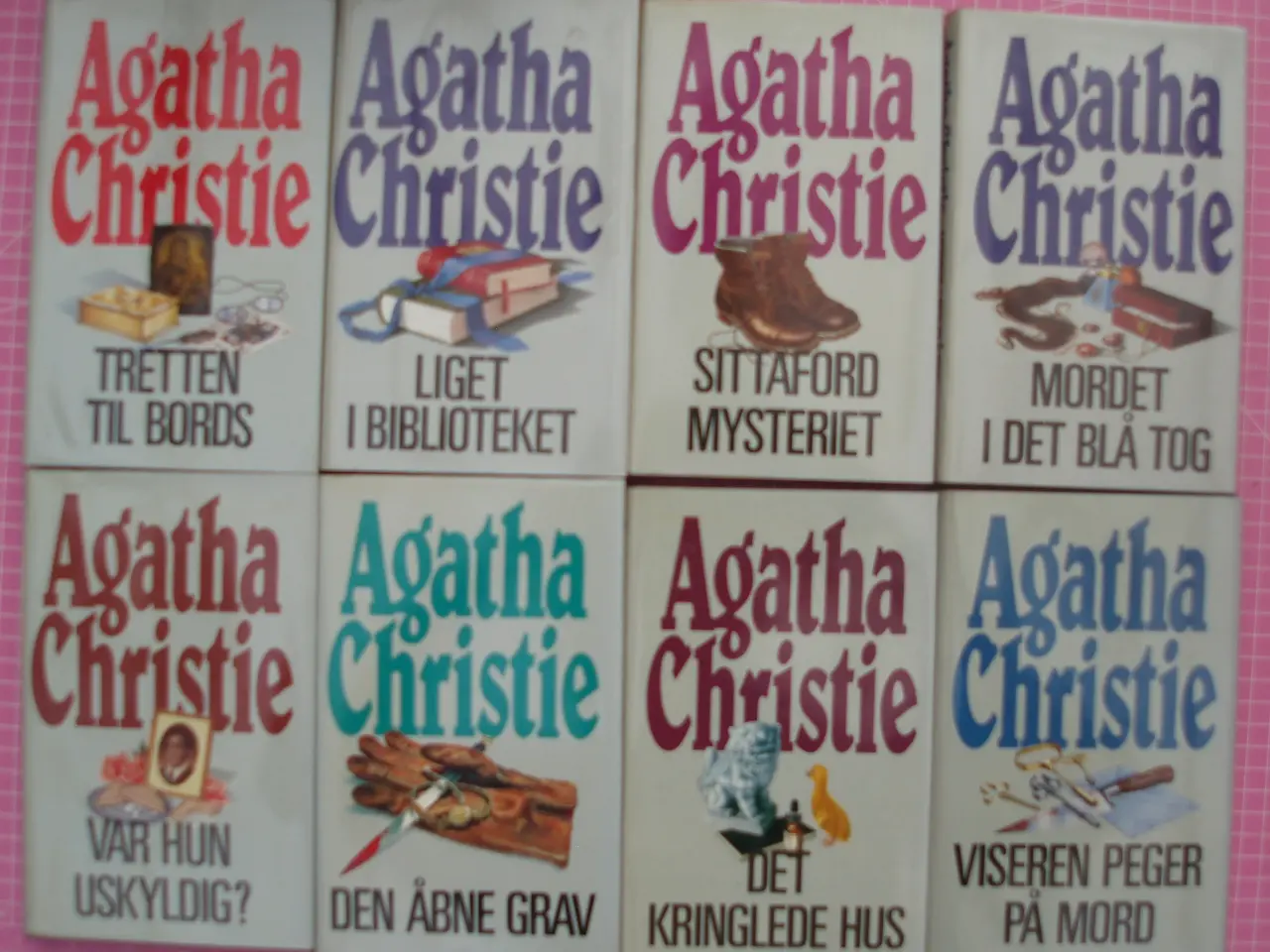 Billede 1 - Agatha Christie Hardback bøger med smudsbind