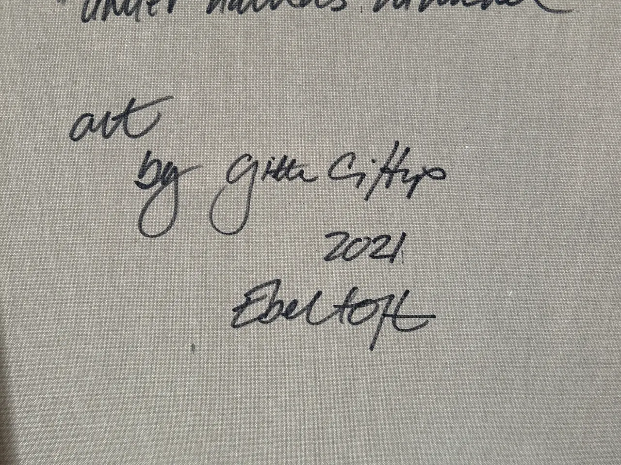 Billede 3 - Smuk maleri fra Gitte Cittrup