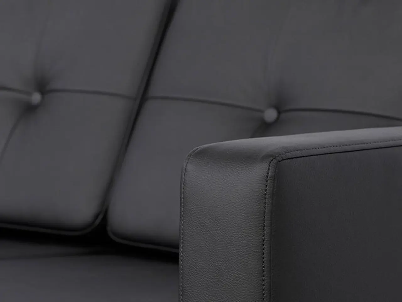 Billede 7 - Novelty chaiselongsofa venstrevendt - sort tekstillæder