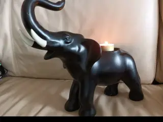 STOR FLOT KERAMIK ELEFANT 29 CM LANG & 25 CM HØJ