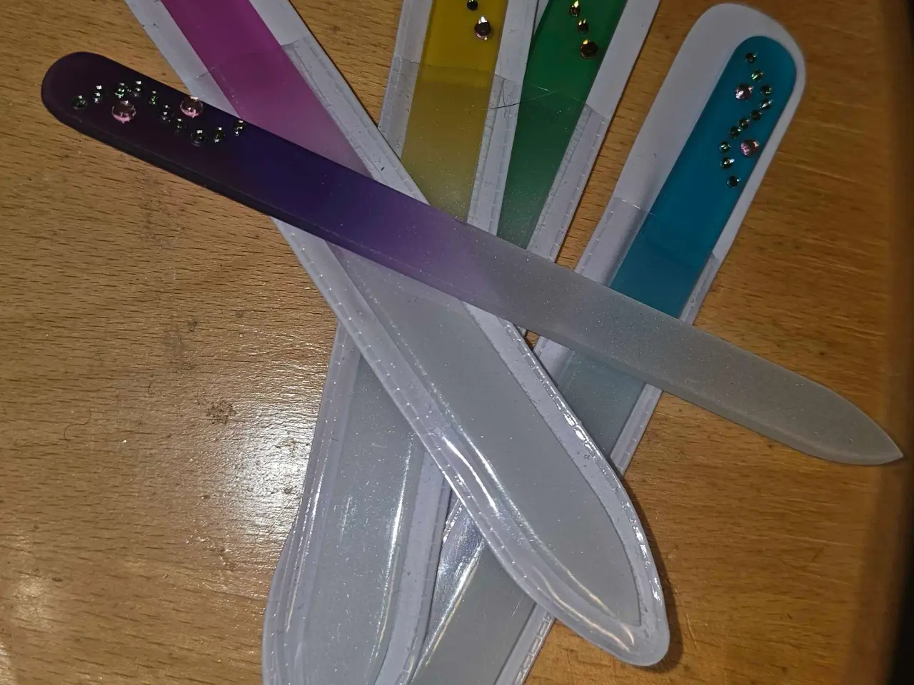 Billede 1 - Neglefil i glas i farve