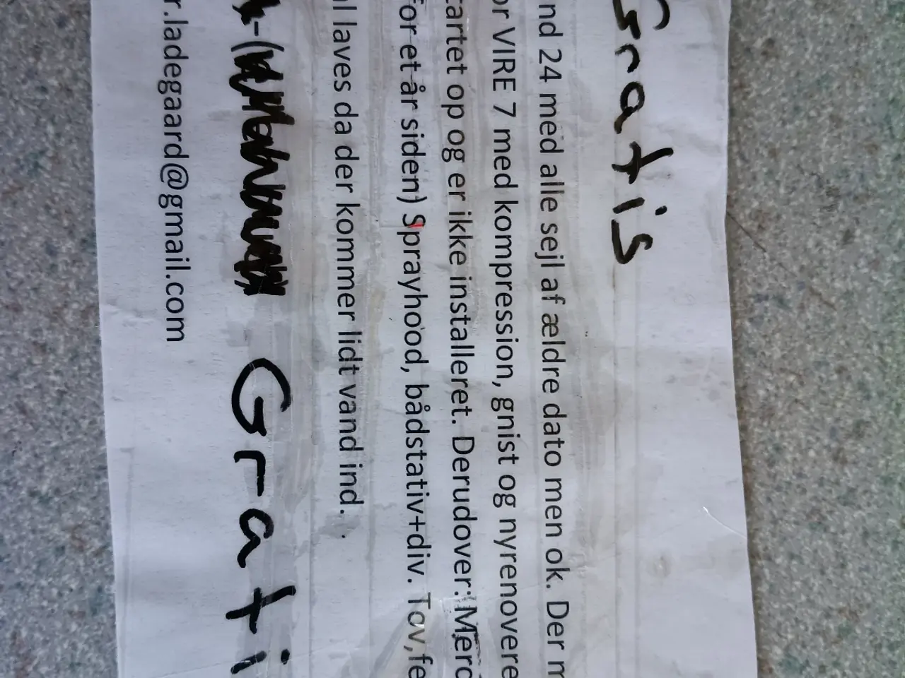 Billede 5 - Gratis sejlbåd