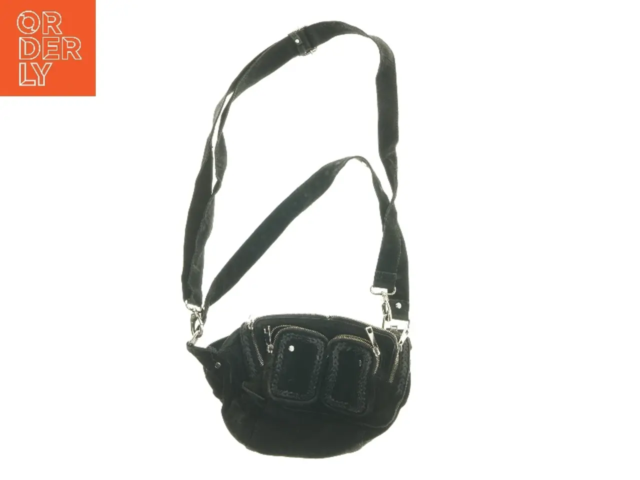 Billede 1 - Sort taske med flere lommer (str. 31x21 cm)