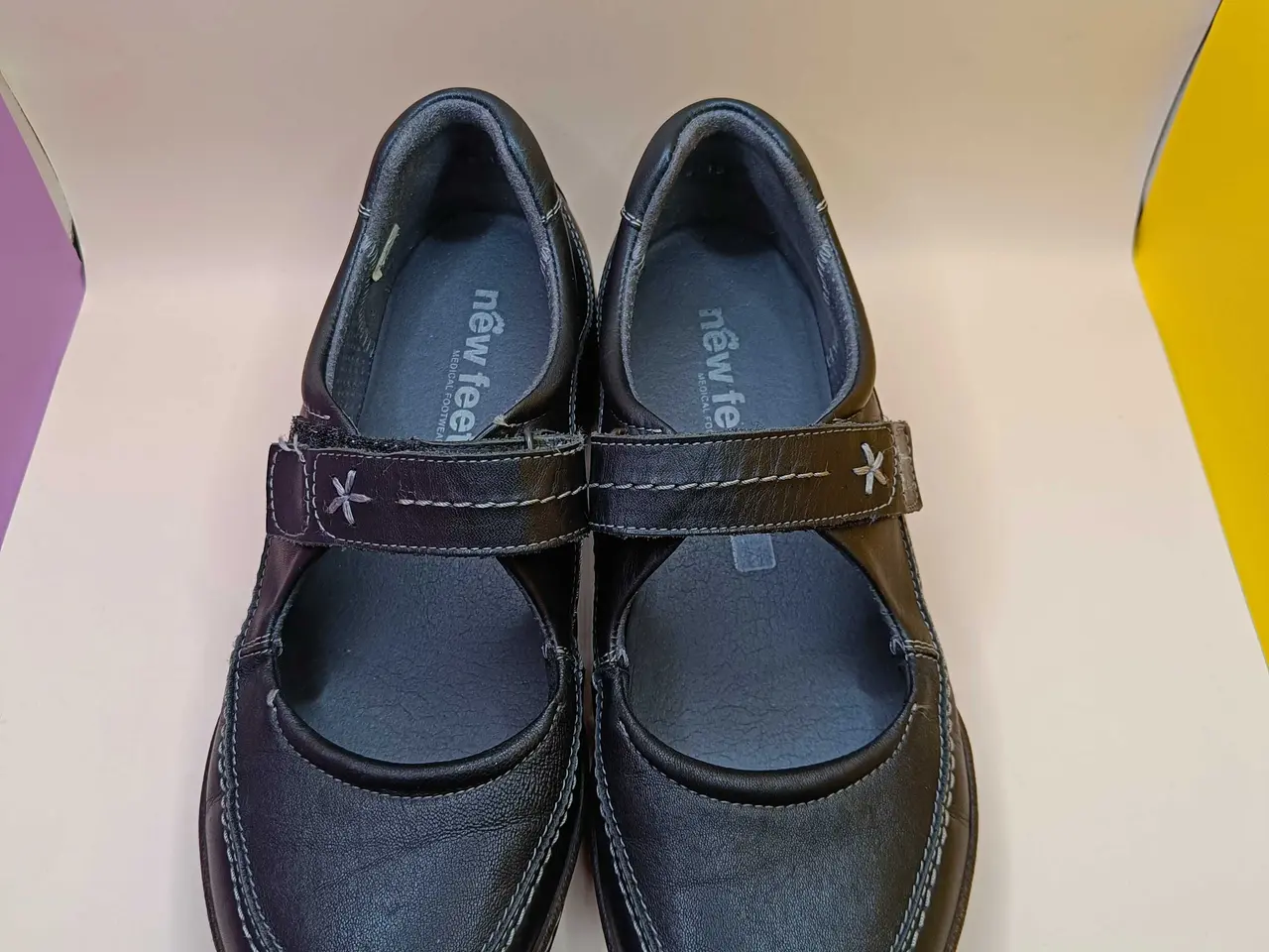 Billede 12 - New Feet sort læder sko 41str