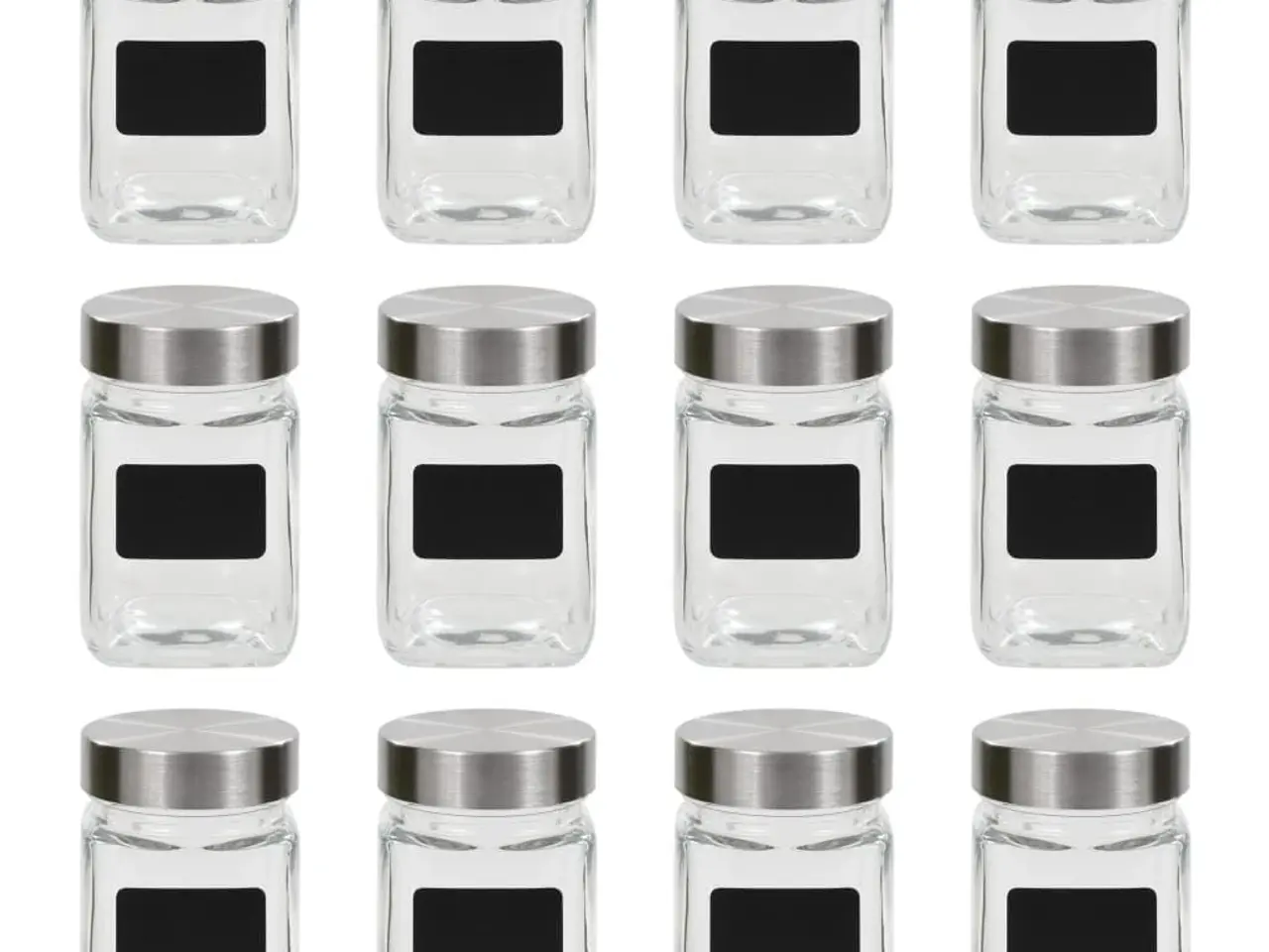 Billede 1 - Opbevaringsglas med etiket 12 stk. 300 ml