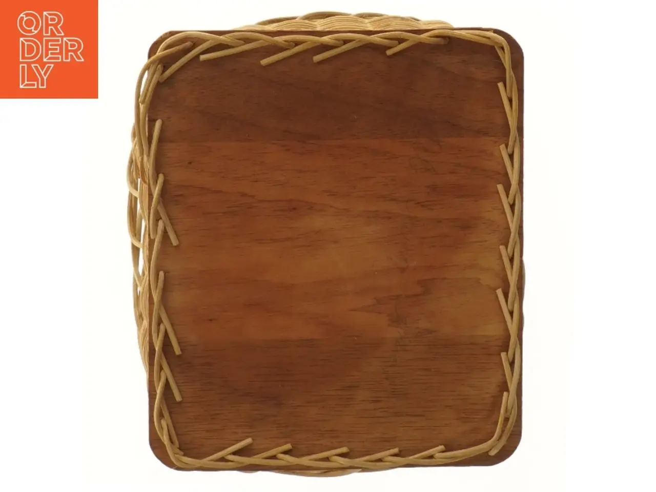 Billede 3 - Flettet trækurv (str. 8x20x17 cm)