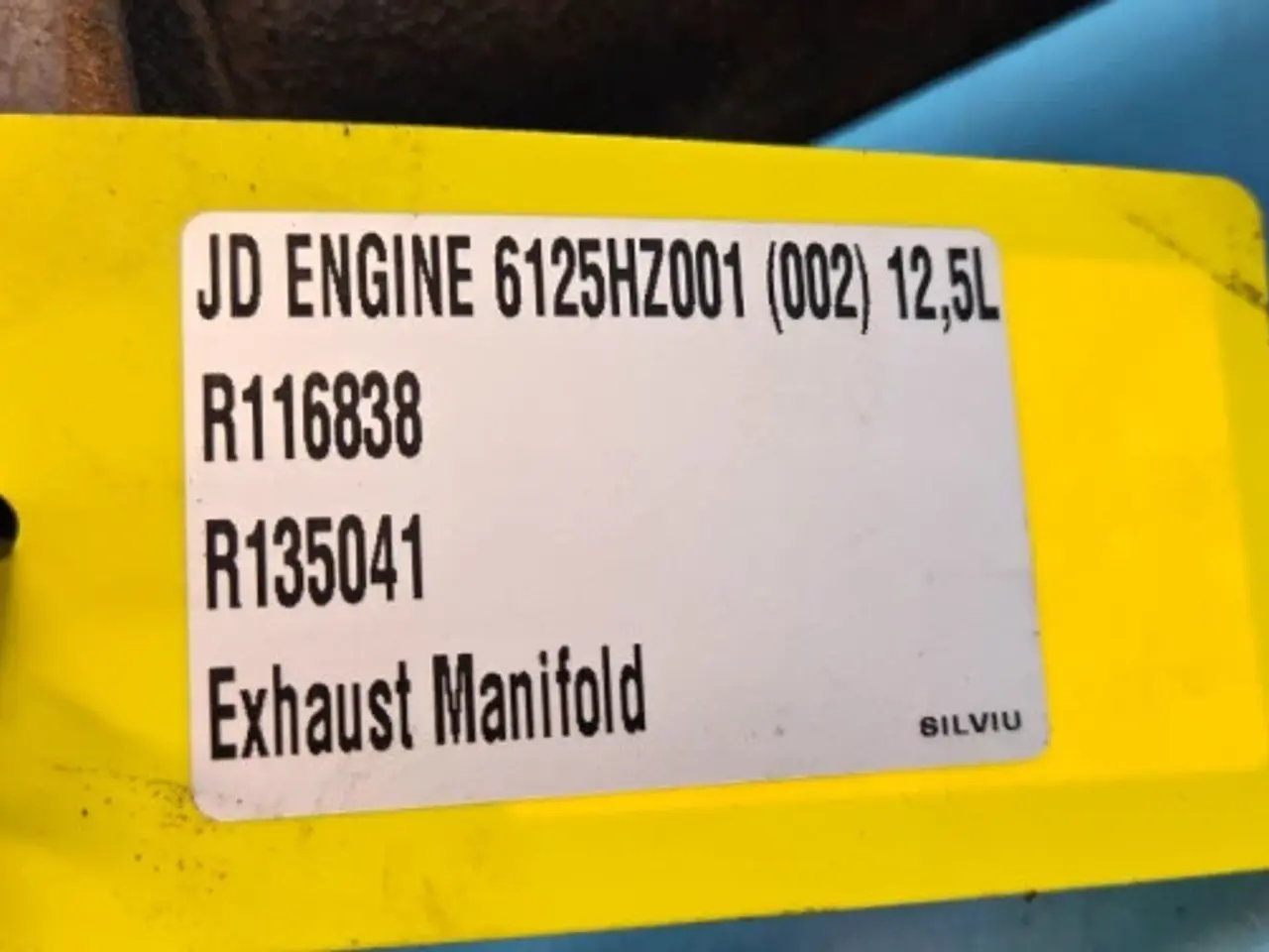 Billede 16 - John Deere 6125HZ001 Udstødningsmanifold R116838
