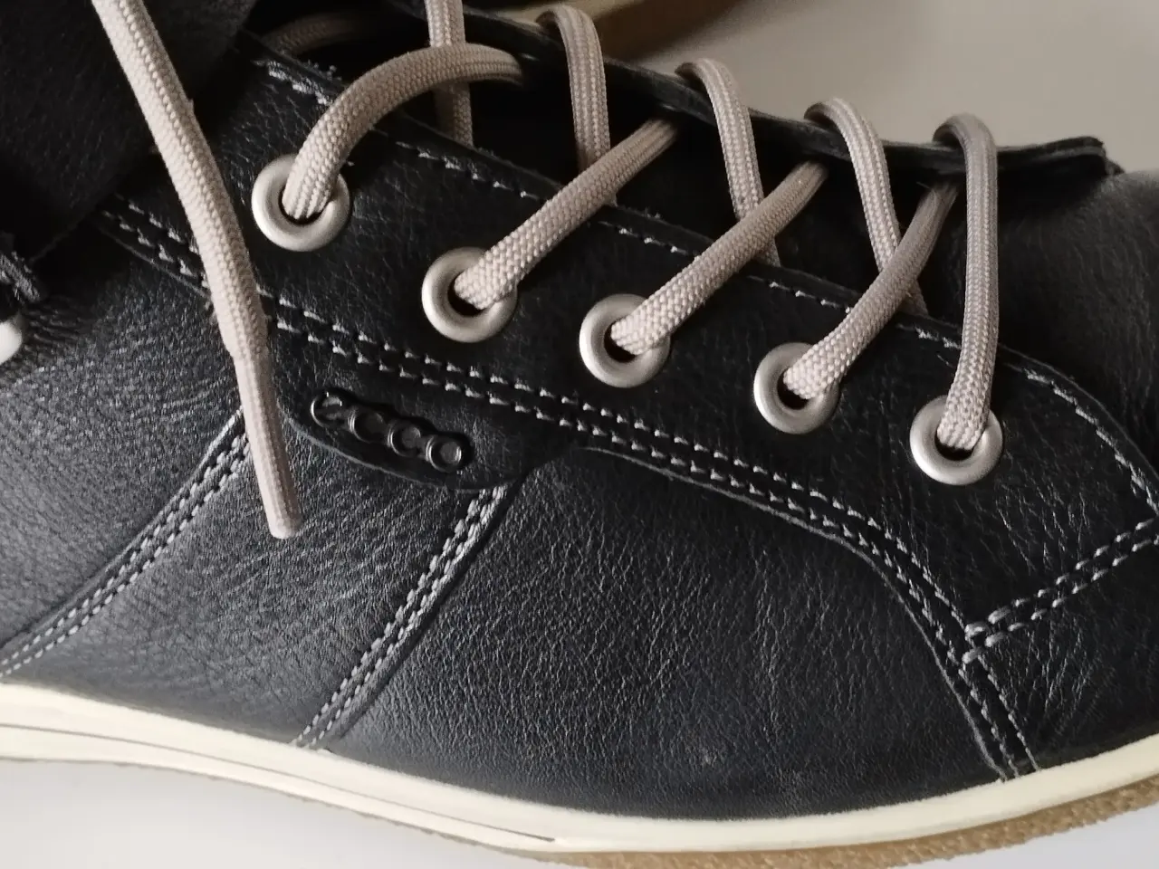 Billede 5 - Sneakers, str. 39, ECCO, sort, læder