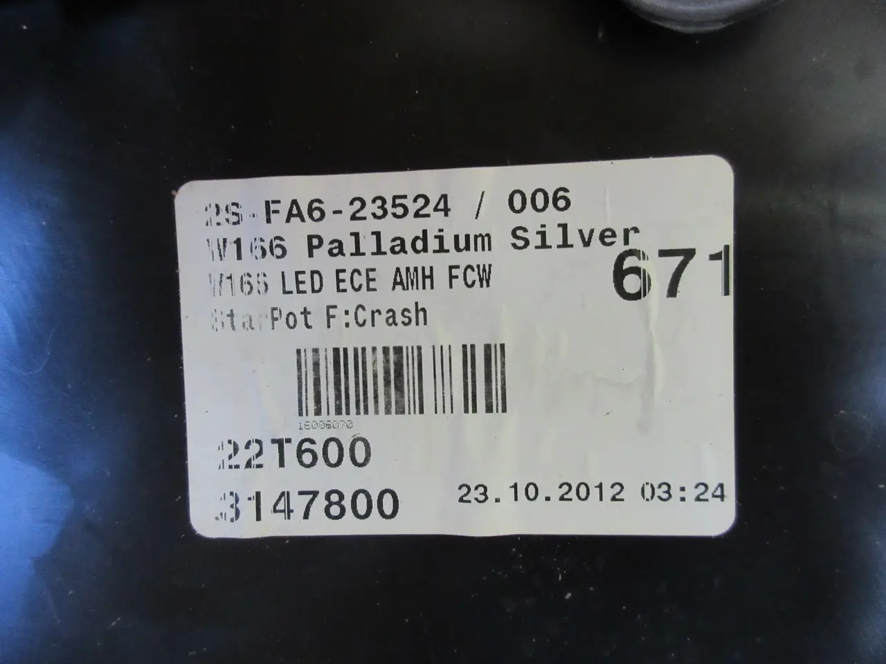 Billede 2 - Mercedes ML 350 front kofanger 
