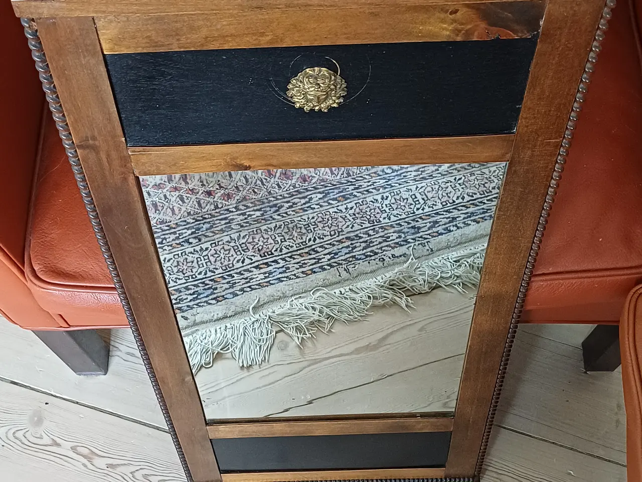 Billede 1 - Gammelt spejl - Købt på strandauktion cirka 1925