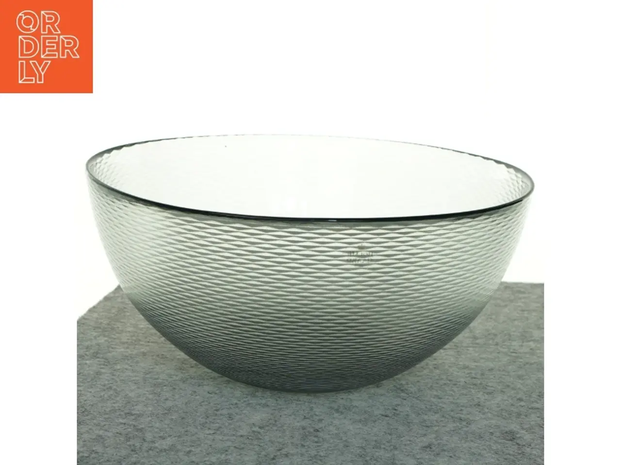 Billede 1 - Glas-skål fra Holmegaard (str. 28x13 cm)