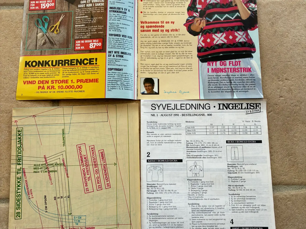 Billede 3 - Ingelise sy & strik blad 1991
