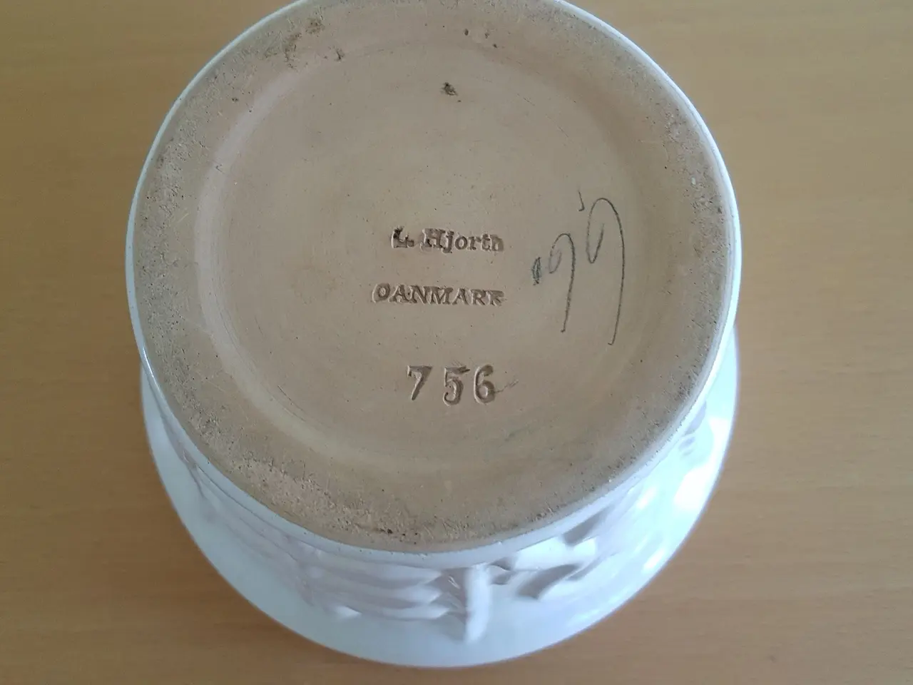 Billede 3 - L. Hjorth keramik skål/krukke 756