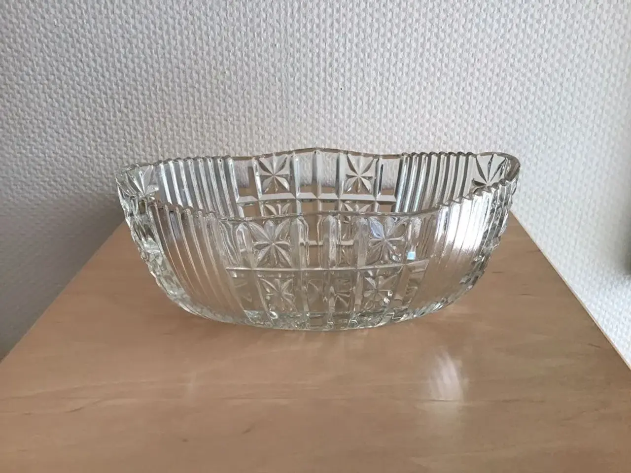 Billede 1 - Glas skål H10xB13xL25 cm.