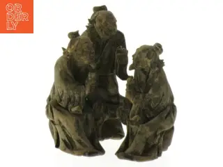 Skulptur af tre kinesiske mænd(str. 8 cm) (str. 8 cm)