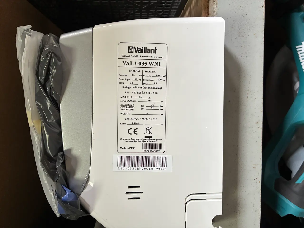 Billede 2 - Vaillant, inderdel til varmepumpe
