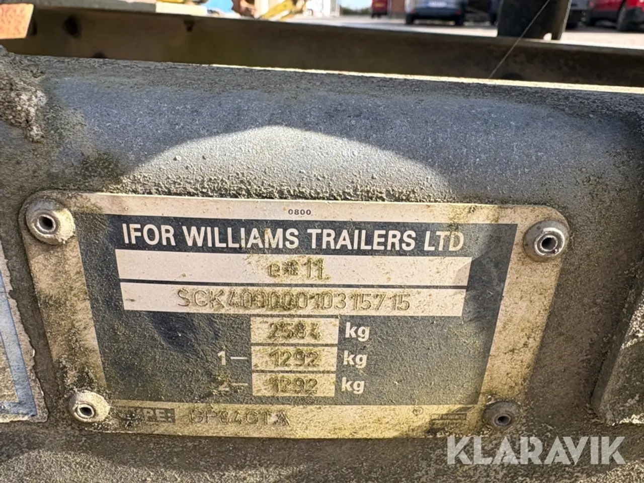 Billede 8 - Maskintrailer IFOR Williams
