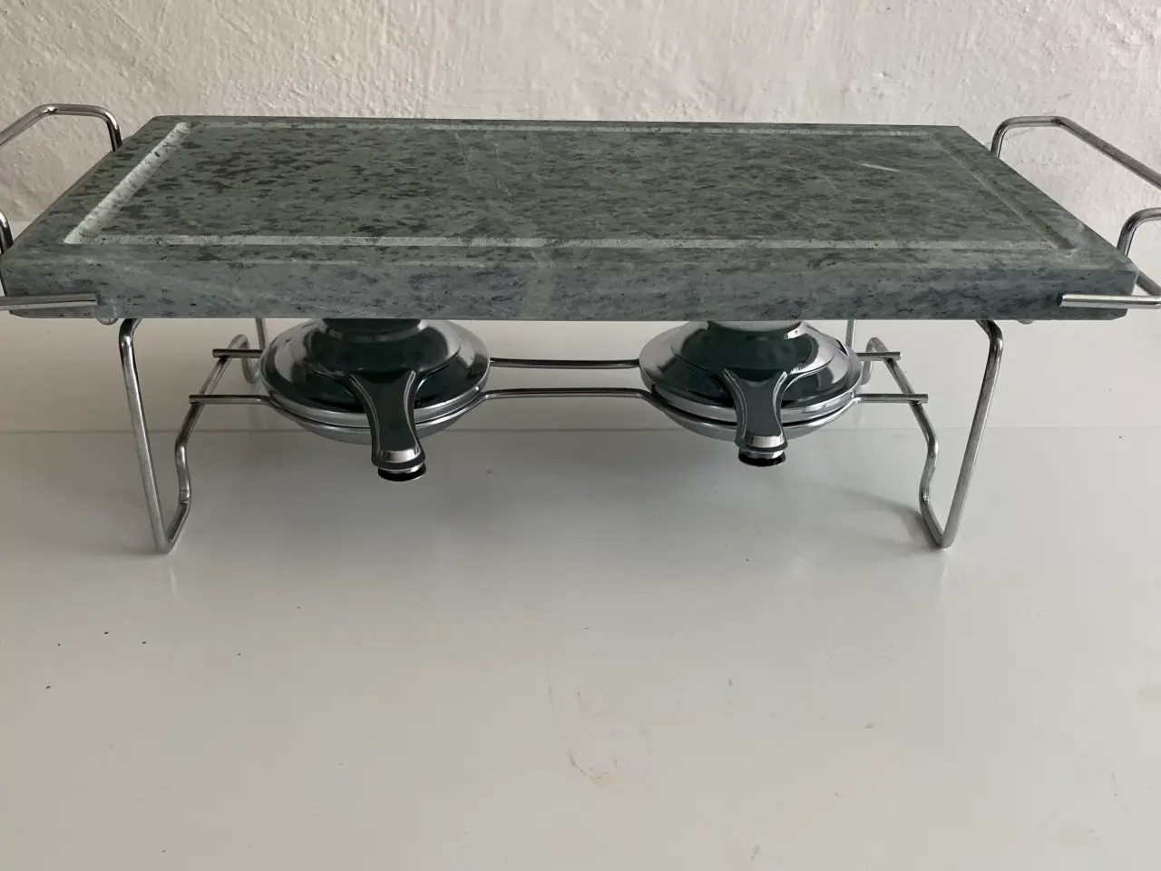 Billede 3 - Granit stege og varmeplade med stativ og brændere