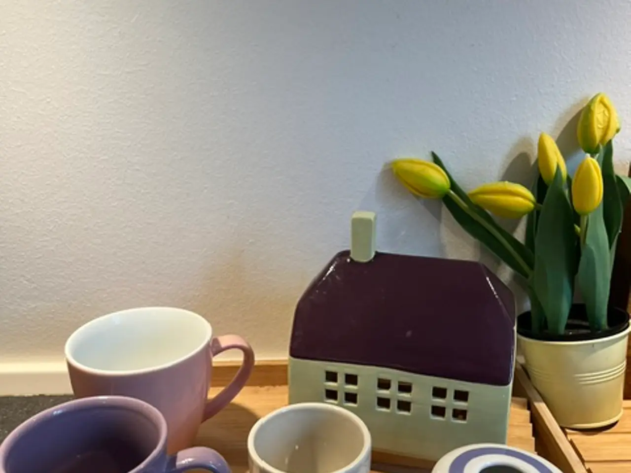 Billede 3 - Smukt & unikt keramik/porcelænssæt lilla/lyserødt
