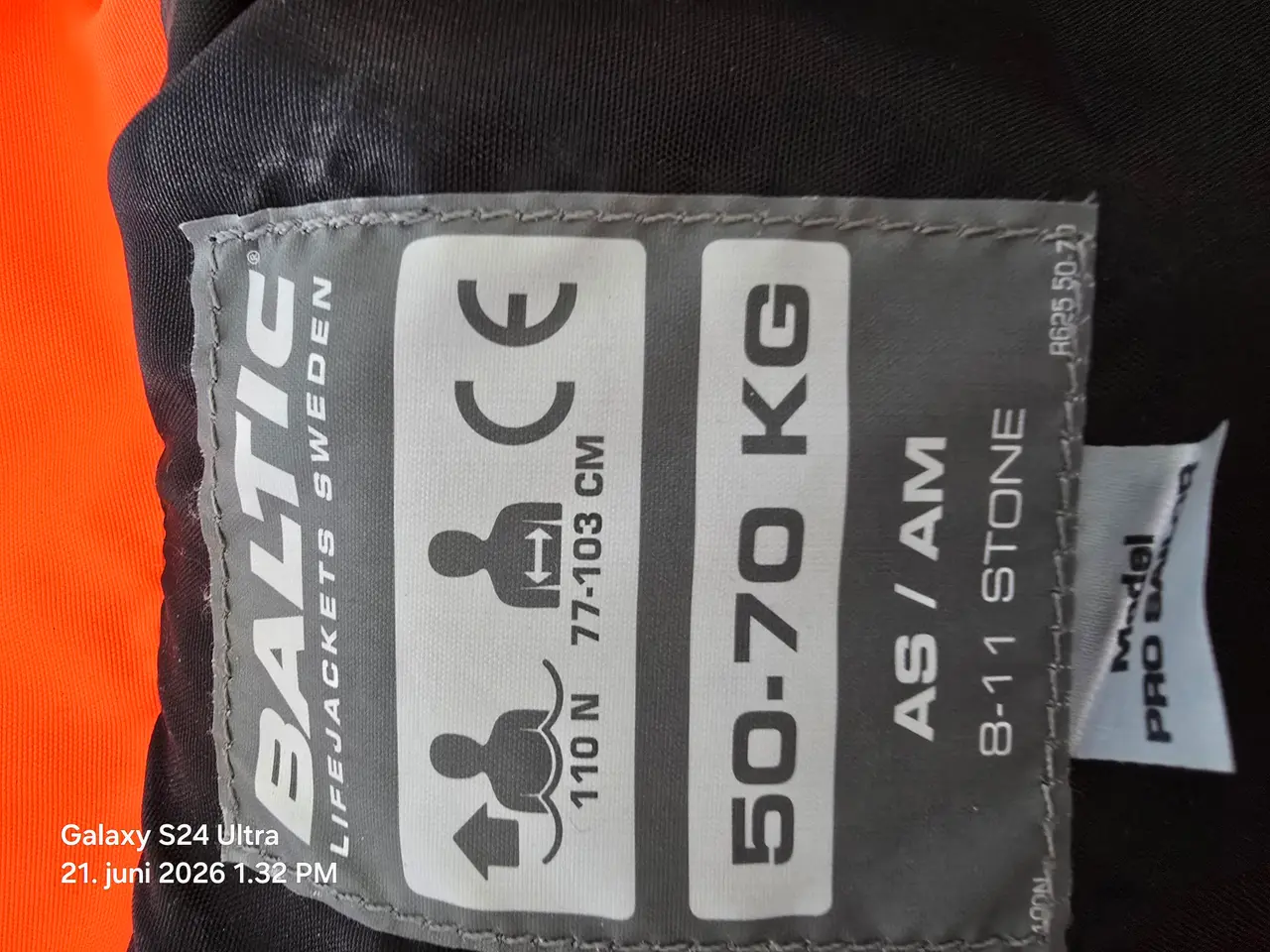 Billede 5 - Redningsvest Baltic 50-70 kg