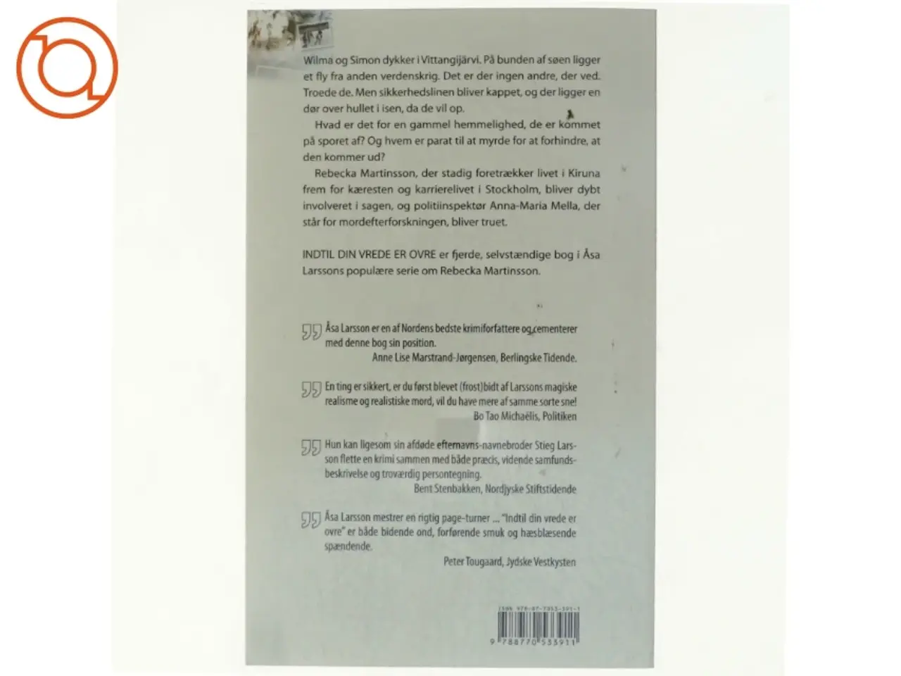 Billede 3 - Indtil din vrede er ovre af Åsa Larsson (Bog)