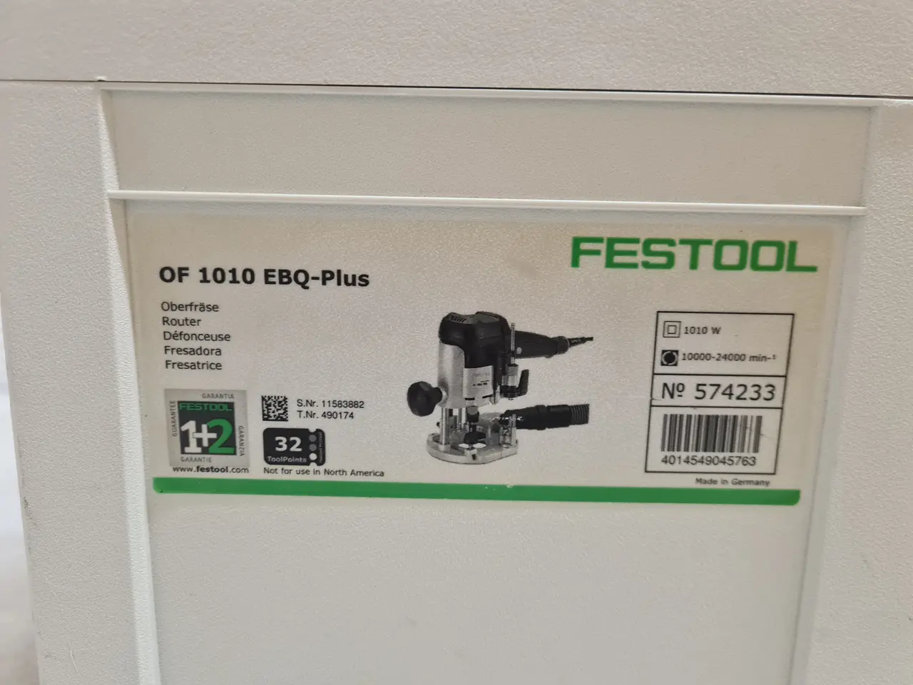 Billede 3 - Festool OF 1010 EBQ-Plus overfræser