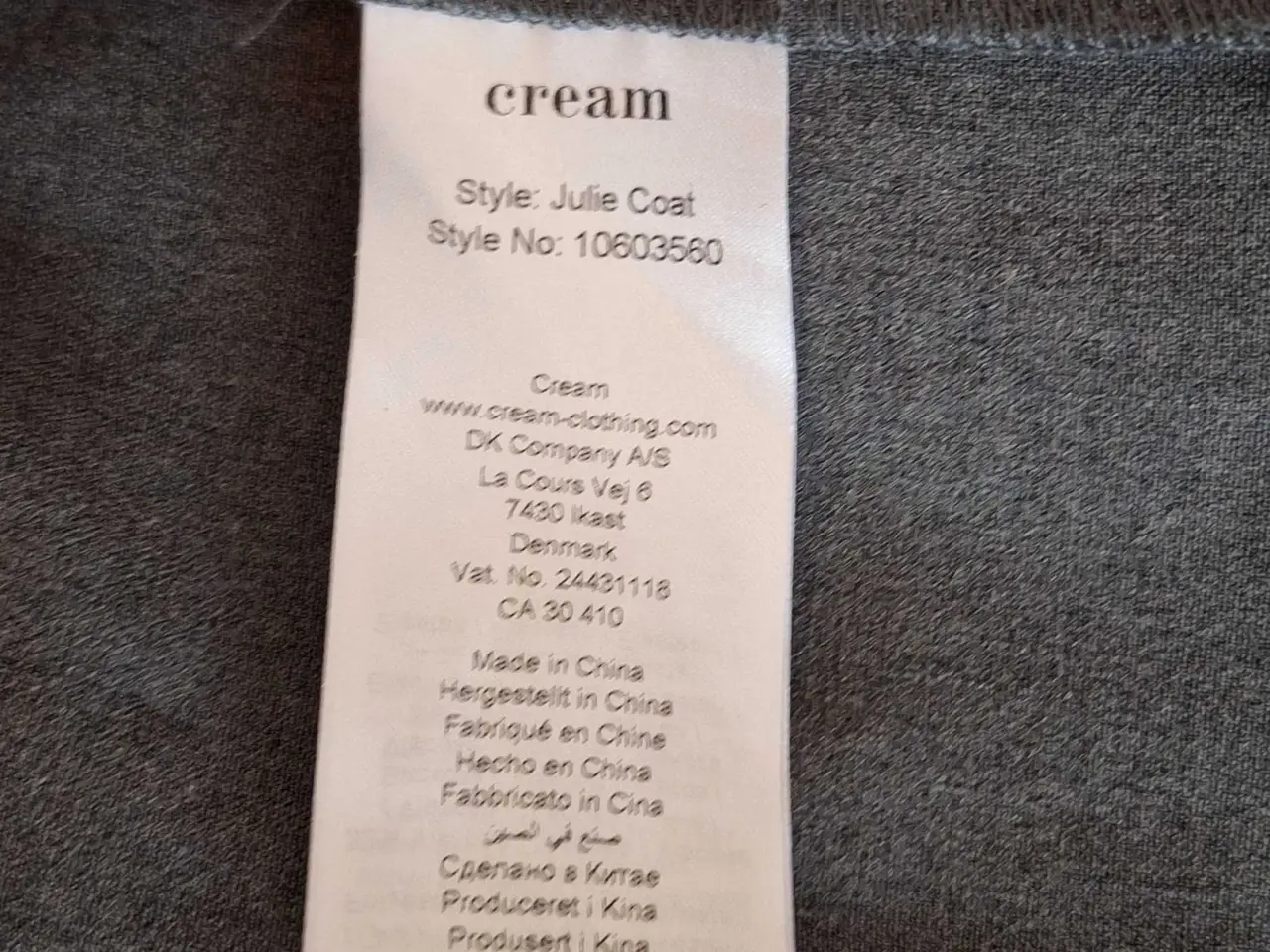 Billede 8 - Cream frakke str. 38