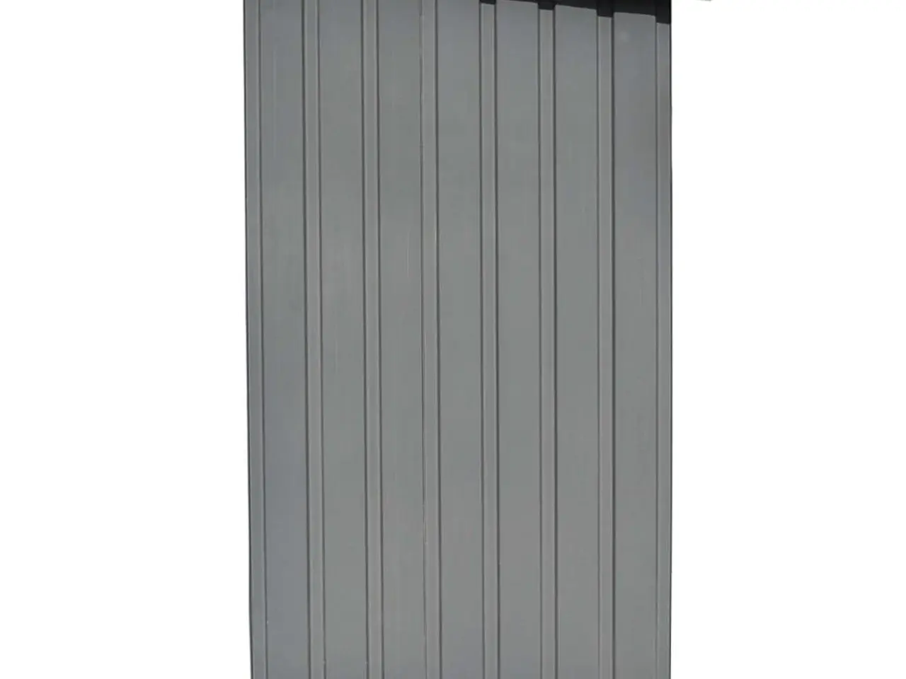 Billede 5 - Brændeskur i galvaniseret stål 163 x 83 x 154 cm - grå