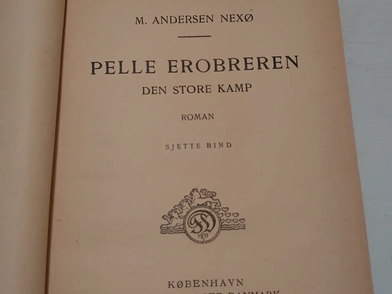Billede 4 - M. Andersen Nexø: Pelle Erobreren. bind 1-6.1915.
