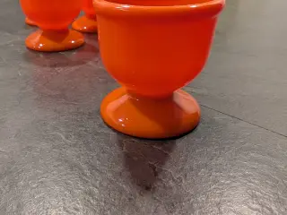 Orange æggebægre 6 stk