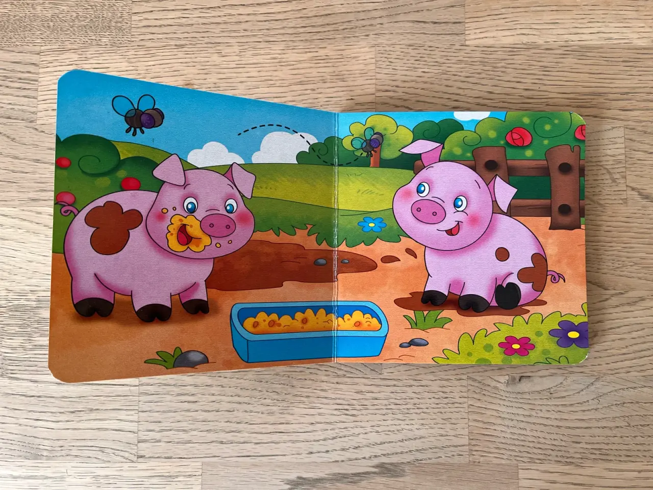Billede 2 - Billedbog / pegebog med tykke pap-sider