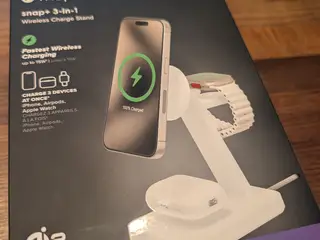 Mophie snap+ 3-i-1 trådløs oplader Qi2, hvid