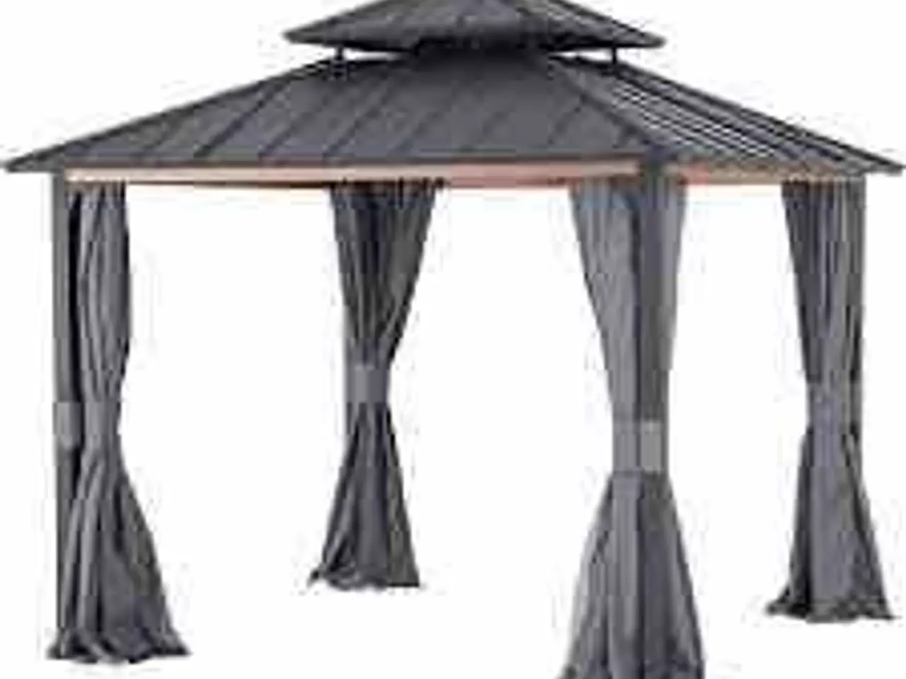 Billede 1 - Sunjoy gardin til pavilion 300cm x 300cm Grå